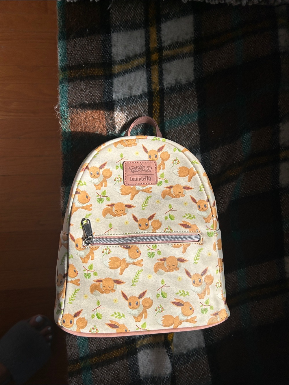 Loungefly Eevee Kids Mini Backpack - Cream and Light Brown